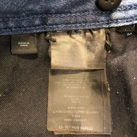 G-Star Lynn Mid Rise Super Skinny Jeans - Picture 14 of 16